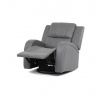 Polohovací křeslo, šedá, látka vintage, TV-4089 GREY