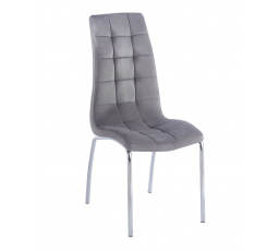 Židle velvet šedá DC2-092V