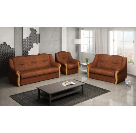 Sedací souprava Alice 3F+2+1 hnědá