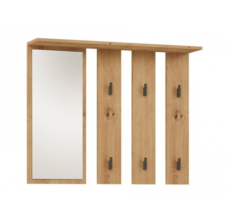 Věšák se zrcadlem PARGAS dub artisan Věšák se zrcadlem PARGAS dub artisan