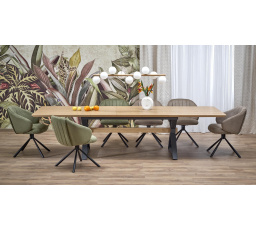 Jídelní stůl HENRY, Přírodní/Černá