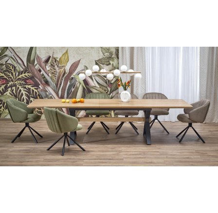 Jídelní stůl HENRY, Přírodní/Černá