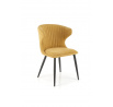 Jídelní židle K496, hořčicová/Černá