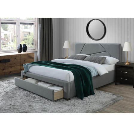 Postel VALERY 160, šedá