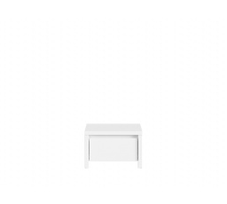 Noční stolek KASPIAN KOM1S bílá/bílý matná