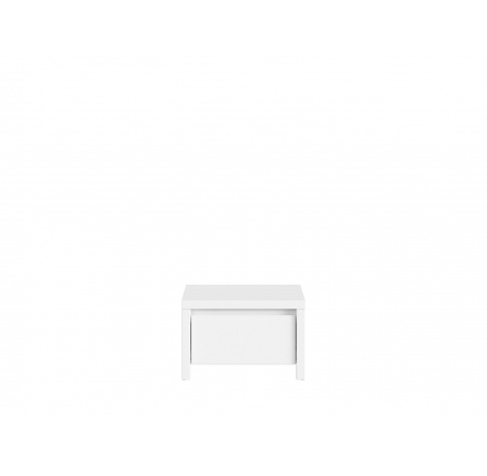 Noční stolek KASPIAN KOM1S bílá/bílý matná