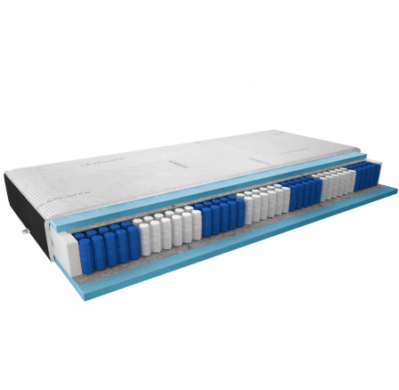 Materac Multipocket Apollo 180x200 Kašmír + Samet černý Kašmír, Samet Černý