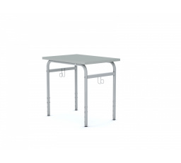 Školní lavice SOBRE obdélník 700x500, Šedý rám/šedá deska velikost 4-6