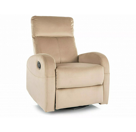 Polohovací otočné křeslo OLIMP VELVET, Béžový Bluvel 28