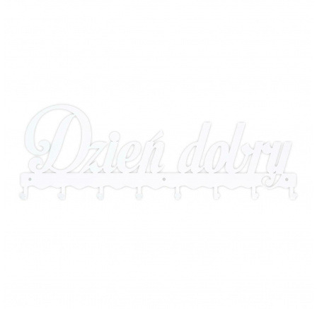 Nástěnný věšák Dobrý den 01 bílý