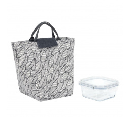 Sada Lunch box a termotaška šedé