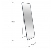 Zrcadlo ELORA stojící obdélníkové černé Š = 50 cm V = 140 cm 872025