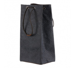 Koš prádelní - látkový, stahovací, modrá barva