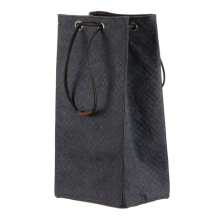 Koš prádelní - látkový, stahovací, modrá barva Koš prádelní - látkový, stahovací, modrá barva