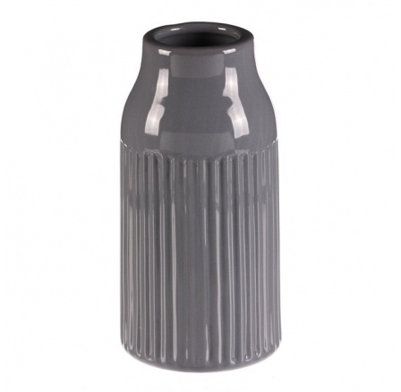 Váza keramická - glazovaná, šedá Váza keramická - glazovaná, šedá