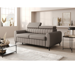 Sofa ZOYA 180 cm s italským rámem - přírodní kůže - Šedá kůže