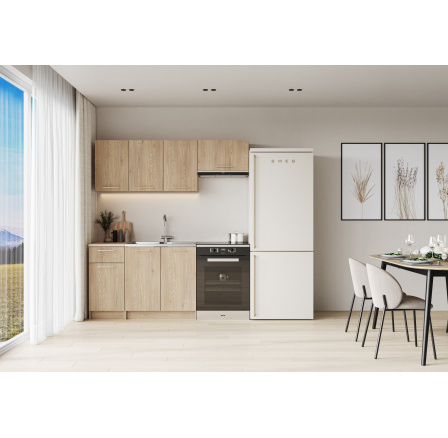 CORONA 180 kuchyňská sestava korpus: dub cremona, čela: dub cremona