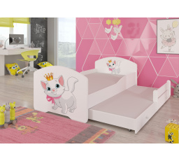Dvojlůžko s matracemi PEPE II CAT 160x80 Bílá