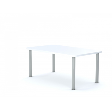 Školní lavice SMART obdélník 1200x700, šedý rám/bílá deska velikost 1