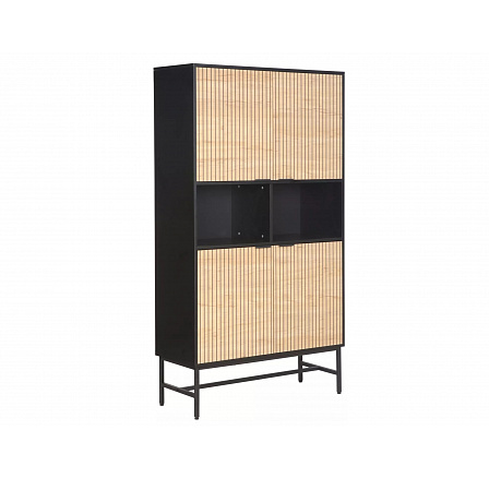 Regál MAGO R1, Dub/ Černý mat