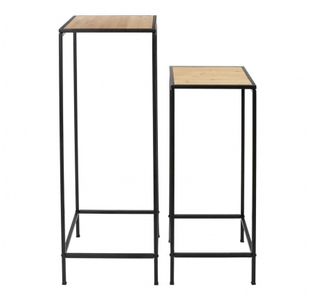 Sada 2 stolků/květinových stojanů Rosa Wood