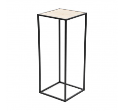 Květinový box ROH kovový černý 31x31x75 cm 876696