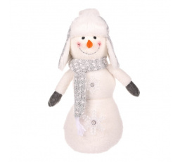 Sněhulák - látková figurka, hvězdičky s LED osvětlením