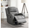 Polohovací křeslo, šedá, látka vintage, TV-4089 GREY