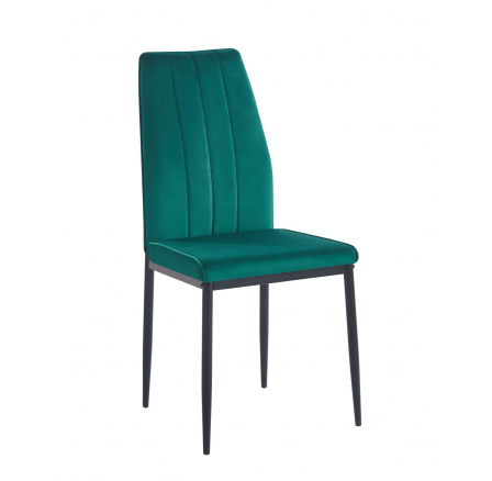 Židle velvet zelená K12-FX