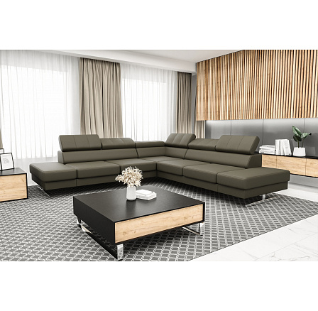 ROHOVÁ POHOVKA EMPORIO MAX 300x300 CM PŘÍRODNÍ KŮŽE ROHOVÁ POHOVKA EMPORIO MAX 300x300 CM PŘÍRODNÍ KŮŽE