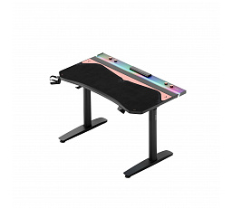 Herní ochranná podložka na stůl, velká Diablo X-Forge Black Akira Pink 120 x 52 cm