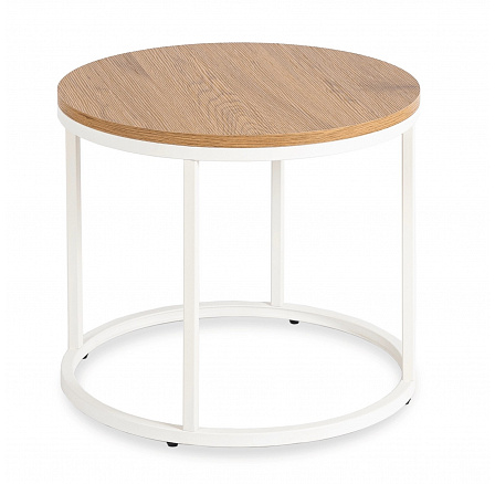 Stolek ANN Dub/Bílý