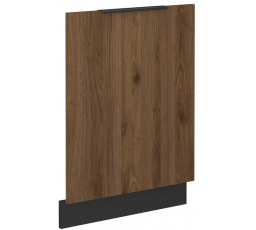 Dvířka na myčku bez panelu MONZA - ZM 713x596, Černá mat/Ořech