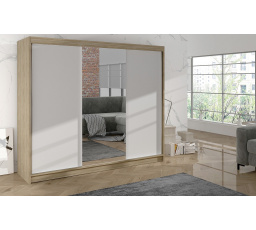 Skříň Debora I 200 - dub sonoma/bílá