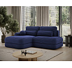 Ripeli Corner Sofa Bed with Storage, Dark Blue Velvet, Left-Hand Facing Modullo 40 180x128 Left 1