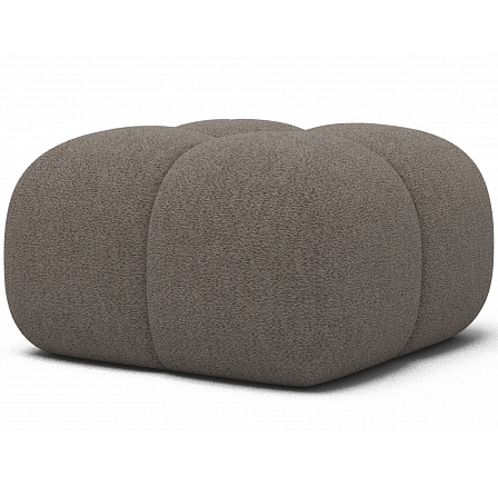 Čalouněný puf Covio, hnědý buklé Royal 20 85x52 Čalouněný puf Covio, hnědý buklé Royal 20 85x52