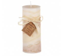 Svíčka - 367g vosku, vůně vanilky, barva krémová