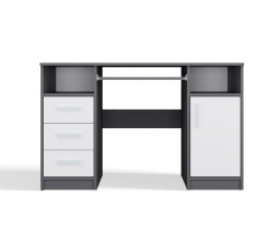 Psací stůl Delvin antracit/bílá