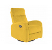 Polohovatelné křeslo OLIMP Velvet, curry Bluvel 68