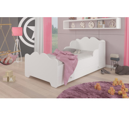 Postel s matrací a šuplíkem XIMENA WHITE 140x70 Bílá