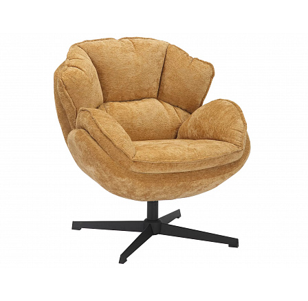 Otočné křeslo BETTY, Curry 248/Černá
