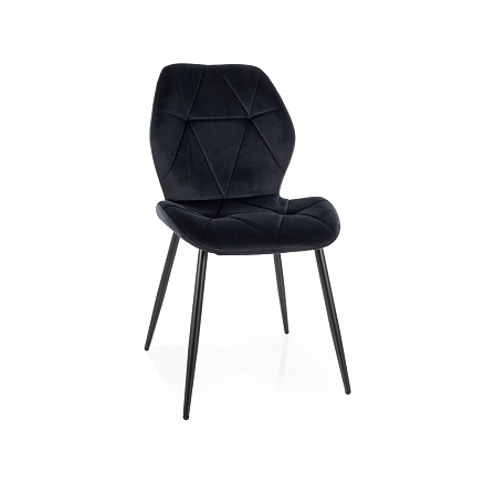 Jídelní židle RICK VELVET, Černý Bluvel 19/Černá