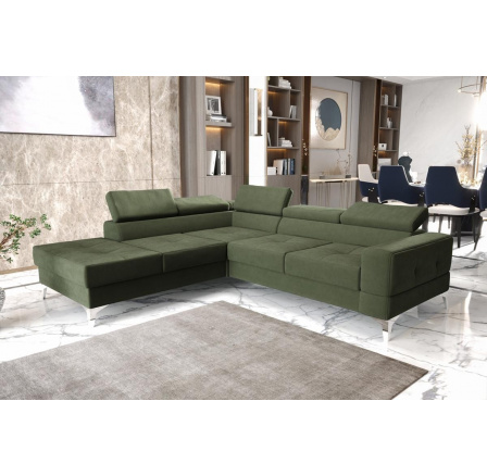 Rohová sedací souprava TOSCANIA II průměr 30x250 - levá, olivová Rohová sedací souprava TOSCANIA II průměr 30x250 - levá, olivová
