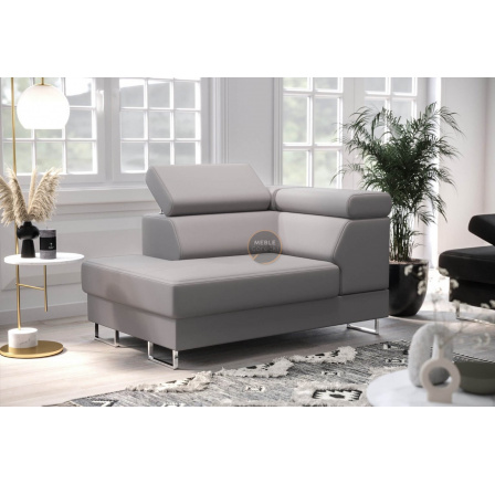 Křeslo lenoška GALAXY přírodní kůže - Levá strana, Šedá kůže Křeslo lenoška GALAXY přírodní kůže - Levá strana, Šedá kůže