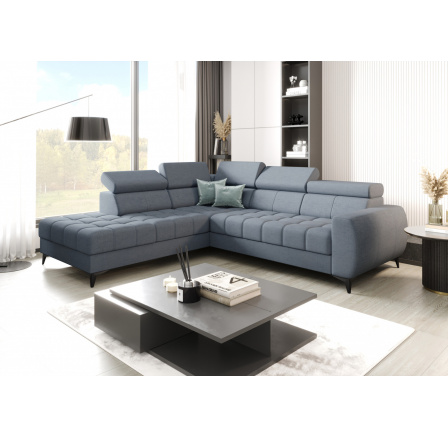 Rohová sedací souprava PORTO 225X255 cm - levá, odstíny šedomodré Rohová sedací souprava PORTO 225X255 cm - levá, odstíny šedomodré