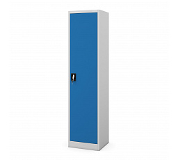 ALEXA skříň SVĚTLE ŠEDÁ RAL7035 + MODRÁ RAL5017 H1850*Š450*H400