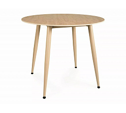 Jídelní stůl RION Ceramic - 90 cm, Travertin / Kašmír
