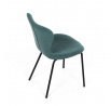 Jídelní židle, modrá, látka, CT-S8010 BLUE2