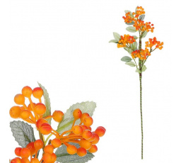 Jeřabiny - umělá větev, oranžové bobule