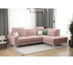 Rohová sedací souprava MALIBU MINI 180X250 - pravá, růžová